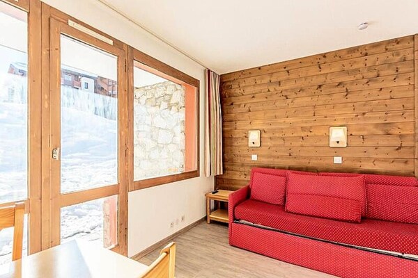 Appartement direct aan de piste in Belle Plagne met zuidterras - thumbnail 4