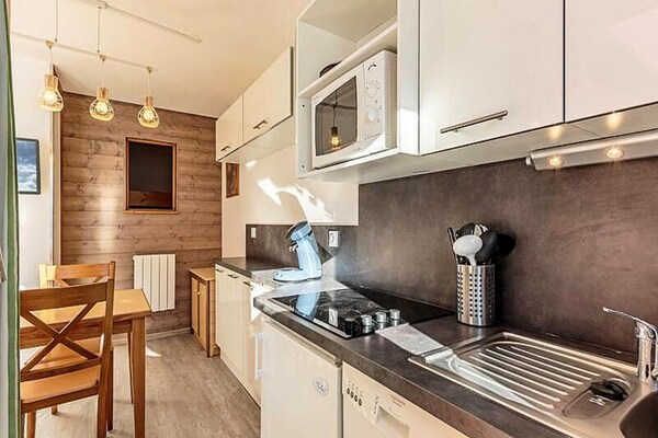 Appartement direct aan de piste in Belle Plagne met zuidterras - thumbnail 5