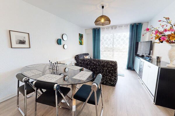 Licht appartement op 2e verdieping met balkon, garage en nabij strand Boisvinet - thumbnail 3