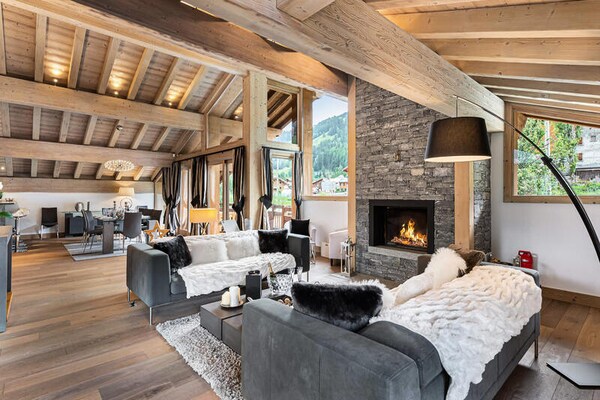 Luxueus 6-slaapkamer chalet met zwembad en sauna in Courchevel Le Praz - thumbnail 3