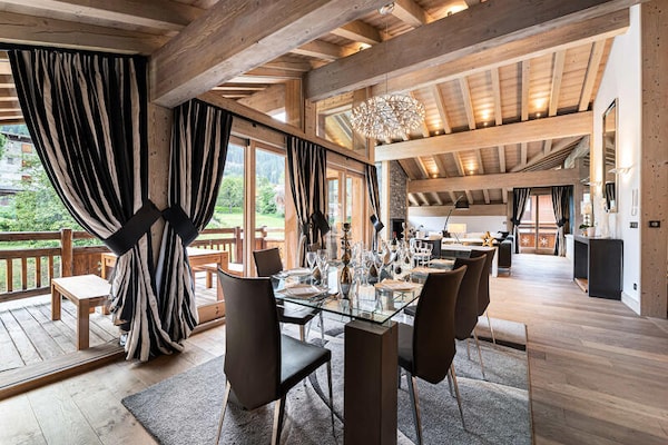 Luxueus 6-slaapkamer chalet met zwembad en sauna in Courchevel Le Praz - thumbnail 5