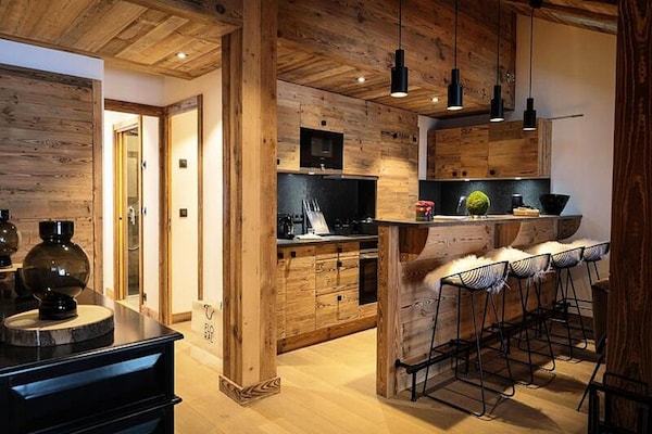 Luxe zolderpenthouse voor 8 personen, 100m van de gondel in Courchevel - thumbnail 6