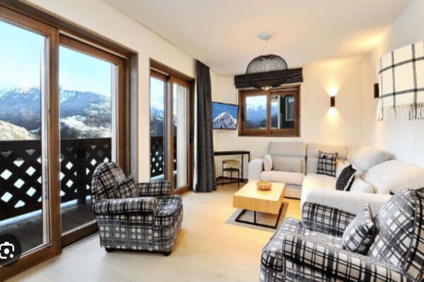 Luxe duplexappartement voor 6 personen in Courchevel, vlakbij de piste - thumbnail 2