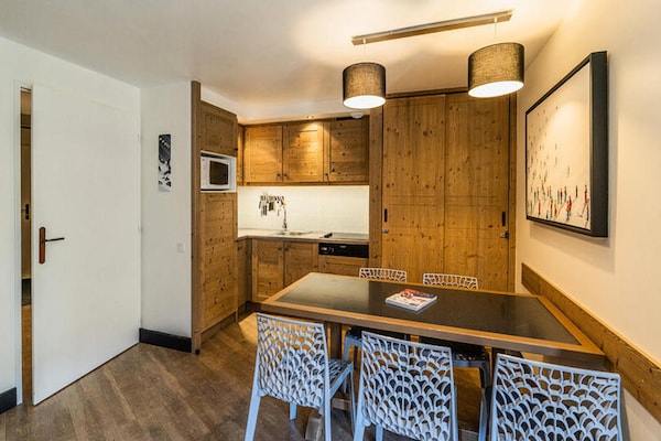 Knus appartement aan de piste in La Tania, 4 personen - thumbnail 4