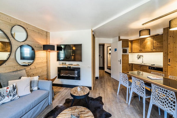 Knus appartement aan de piste in La Tania, 4 personen - thumbnail 3