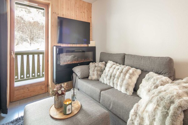 Knus appartement voor 6 op 200m van de piste in Saint-Sorlin-d'Arves - thumbnail 1