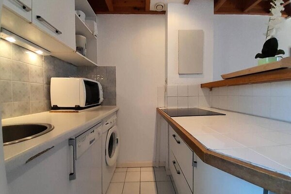Knus appartement in Carnac met tuin, op 200m van strand Men Du - thumbnail 1
