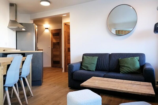 Licht appartement op de begane grond, 150m van de piste in Uvernet Fours - thumbnail 1