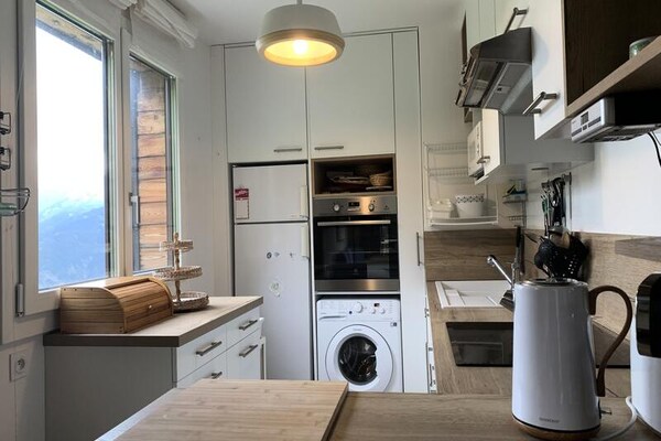 Ruim appartement Pra-Loup 1600: 8p, 3 slaapkamers, uitzicht op hellingen - thumbnail 2