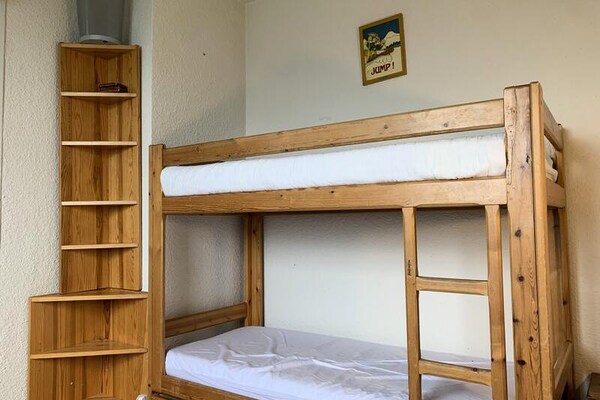 Ruim appartement Pra-Loup 1600: 8p, 3 slaapkamers, uitzicht op hellingen - thumbnail 6