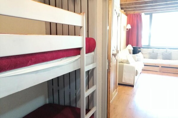 Knus studio appartement aan de piste in Pra-Loup 1600 - thumbnail 4