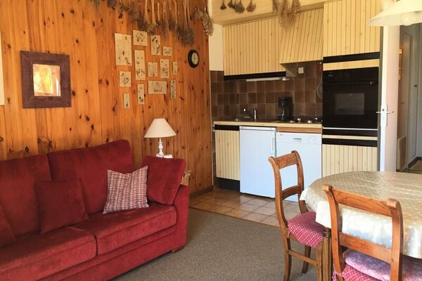 Knus appartement voor 6 aan de voet van de pistes in Uvernet Fours - thumbnail 2