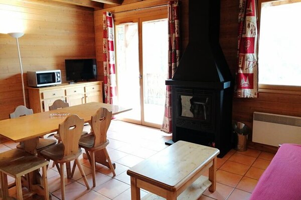 Knus chaletappartement voor 6 in Uvernet-Fours met panoramisch bergzicht - thumbnail 3