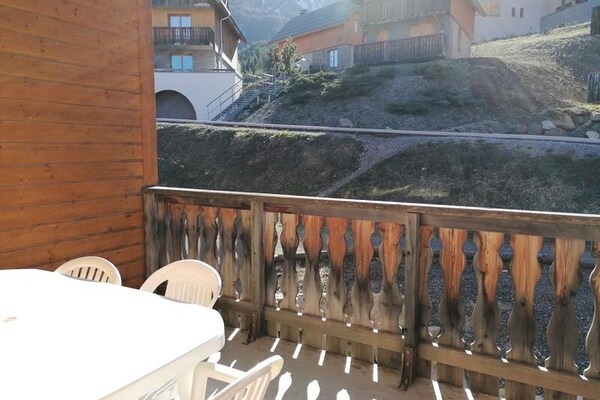 Knusse studio voor 4 op de eerste verdieping met balkon in Uvernet Fours - thumbnail 5