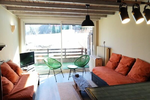 Zonnig studio-appartement op 450m van de piste in Pra-Loup 1600 - thumbnail 1