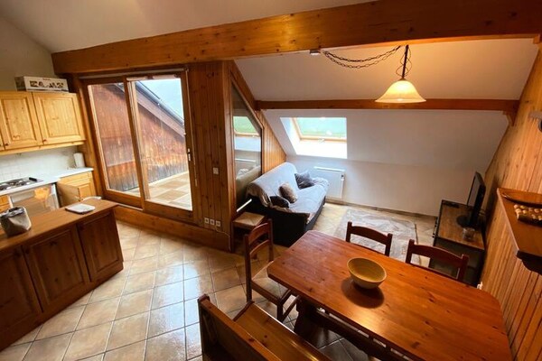 Knus appartement op 300m van de lift in Montgenèvre - thumbnail 4