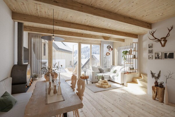 Modern vakantiehuis Rehfugium Lachtal 2 met sauna en bergzicht - thumbnail 4