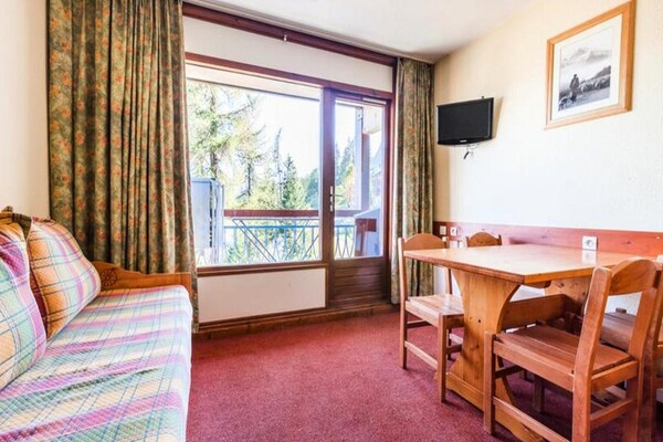 Knus appartement Arc 1800, 300m van de piste, 4 personen - thumbnail 4