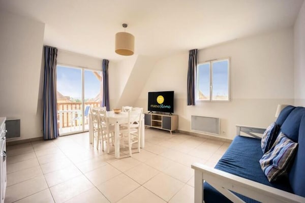 Comfortabel appartement in Deauville met verwarmd zwembad en nabij strand - thumbnail 1