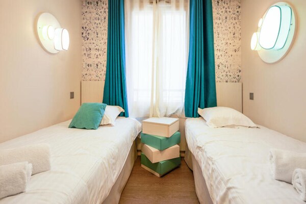 Licht appartement 6p tussen Deauville en Trouville, nabij strand en paardenrenbaan - thumbnail 4