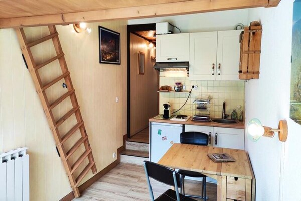 Gerenoveerd studio-appartement direct aan de piste in Isola 2000 - thumbnail 3