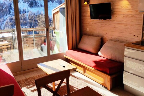 Ski-appartement Résidence Terrasses D'azur 507 in Isola 2000, 50m van kabelbaan - thumbnail 5