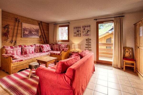 Ruim 10-persoons appartement aan de piste in Morillon 1100 - thumbnail 2