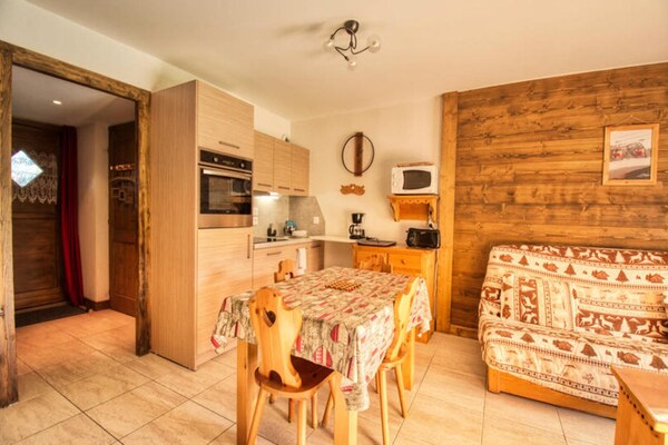 Knus appartement in Morillon, 10 minuten lopen van de gondel Grand Massif - thumbnail 4