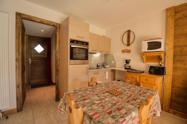 Knus appartement in Morillon, 10 minuten lopen van de gondel Grand Massif - thumbnail 3