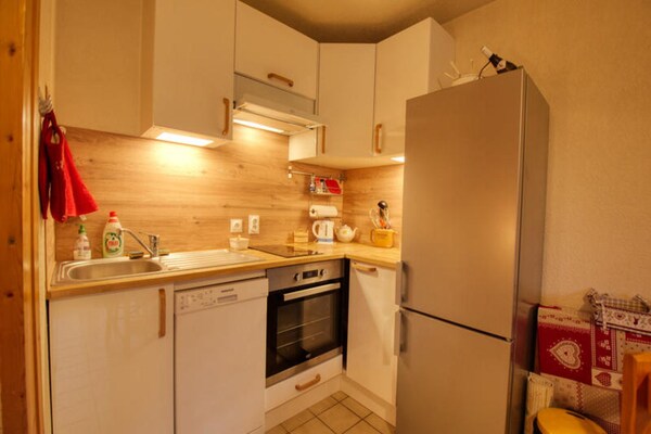 Knus appartement op de 1e verdieping in het hart van Morillon, vlakbij de skilift - thumbnail 4