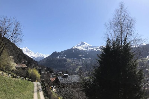 Chalet Granier: 140m² met uitzicht op de Aravis en Mont-Joly in Saint-Gervais - thumbnail 4