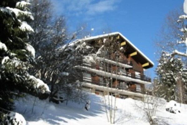 Knus appartement op de berg met vrij uitzicht op de Mont-Blanc - thumbnail 3