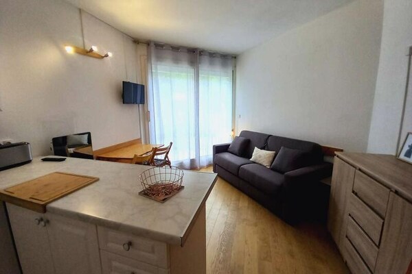 Compact studio-appartement op 350m van centrum Barèges, vlakbij skibus - thumbnail 3