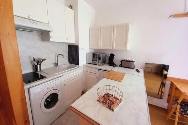 Compact studio-appartement op 350m van centrum Barèges, vlakbij skibus - thumbnail 6