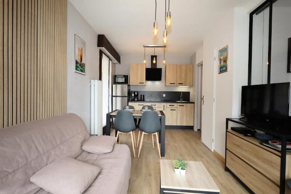 Knusse studio in Les Houches, 300m van de Bellevue-kabelbaan - thumbnail 4