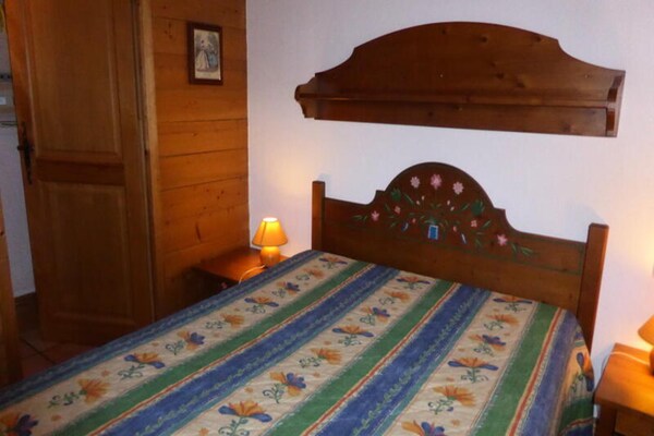 Knus appartement voor 6 met zwembad in Les Houches, dichtbij Chamonix - thumbnail 5
