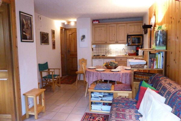 Gezellig appartement in Les Houches, dichtbij pistes en centrum - thumbnail 2