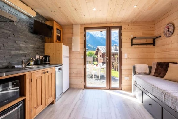 Knus appartement Les Houches, 200m van centrum & 800m van skilift - thumbnail 4