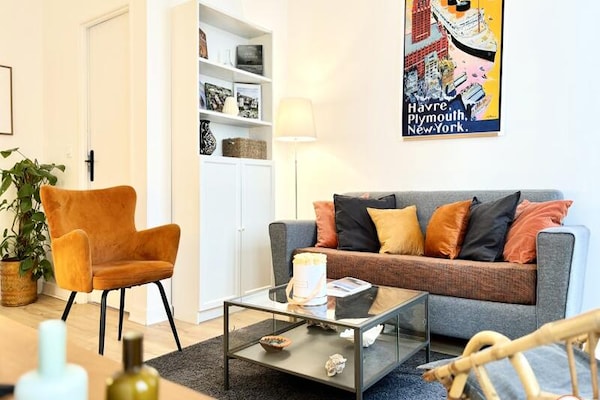 Ruim appartement in historisch hart Le Havre, 6 personen - thumbnail 2