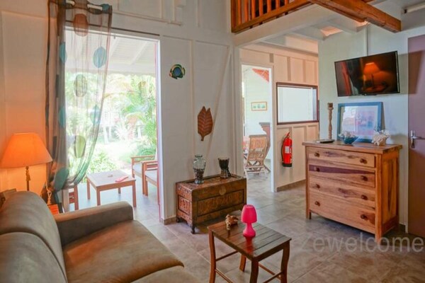 Creoolse bungalow met zwembad bij stranden Saint-François - thumbnail 3