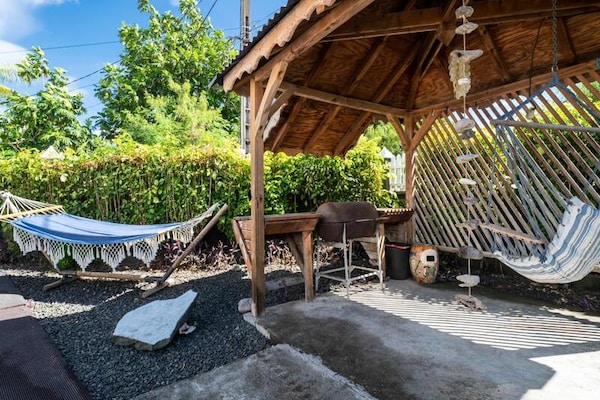 Authentieke Creoolse villa met jacuzzi nabij strand Saint-François - thumbnail 2