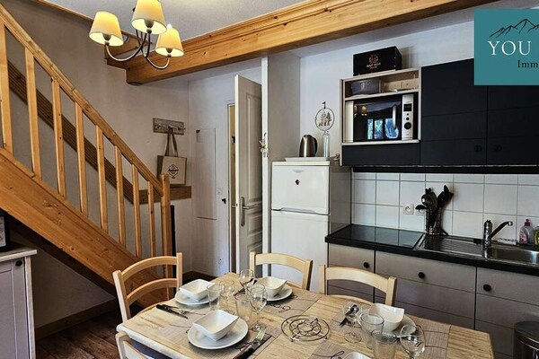 Duplex-appartement voor 5 personen in skigebied Les Sybelles met balkon - thumbnail 4