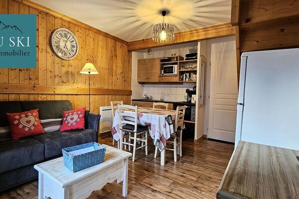 Knus appartement voor 5 in St Sorlin d'Arves, huisdieren welkom - thumbnail 1