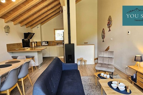 Ruim triplex chalet voor 8 personen, op loopafstand van de pistes in Saint Sorlin - thumbnail 1