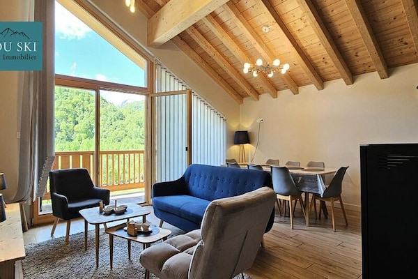 Ruim triplex chalet voor 8 personen, op loopafstand van de pistes in Saint Sorlin - thumbnail 2