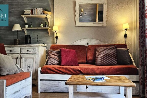 Knus appartement met balkon en bergzicht in Saint-Sorlin-d'Arves - thumbnail 1