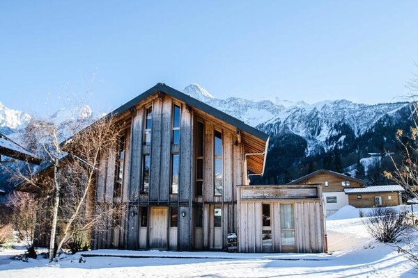 Modern chalet voor 12 personen in Les Houches, op 200 meter van de piste - thumbnail 2