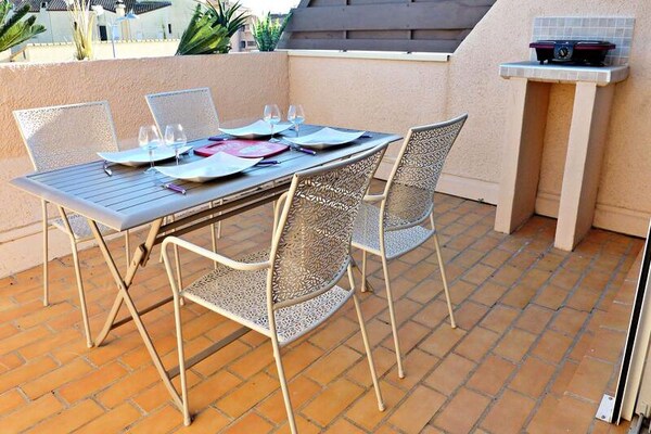 Modern duplex appartement met airco en terras in Marseillan - thumbnail 1