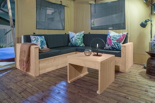 Glamping tent Dreamer in Dochamps met prachtig Ardennen uitzicht - thumbnail 3