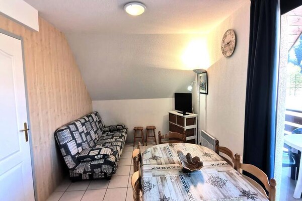 Knus appartement voor 6 personen direct bij de pistes in Réallon - thumbnail 2
